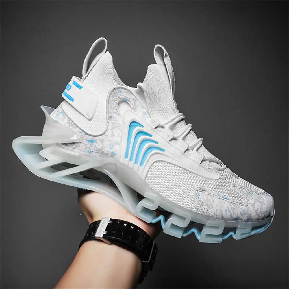 Women Shoes For Big Feet - Blue Slipon Long Pink Boots Light