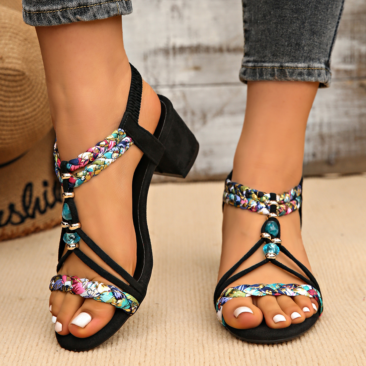 Plus Size 42 Bohemian Beaded S - Women'S Shoes Plus Size review and price