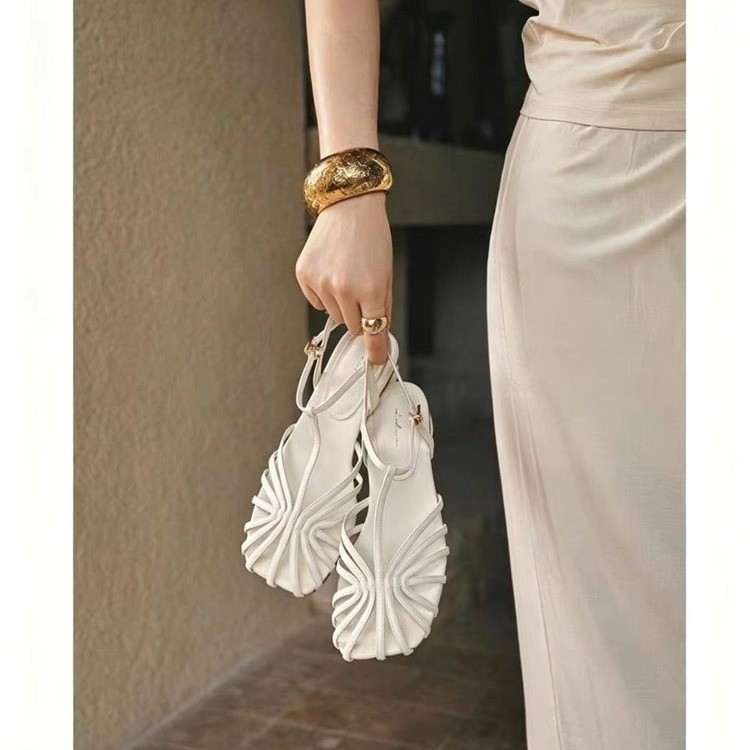 French-style Vintage Woven Toe - Women Shoes Model review and price