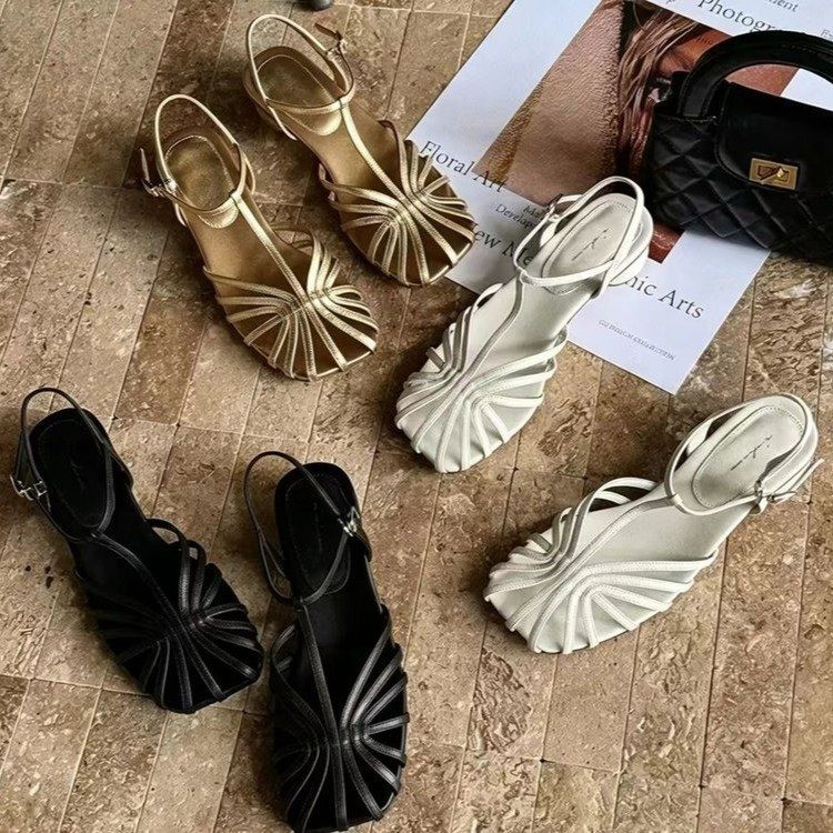 French-style Vintage Woven Toe - Women Shoes Model review and price