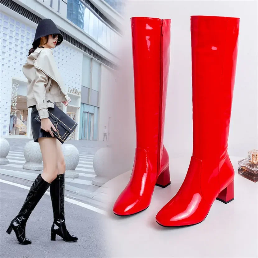 Red White Patent Leather Women - Women Shoes Model review and price