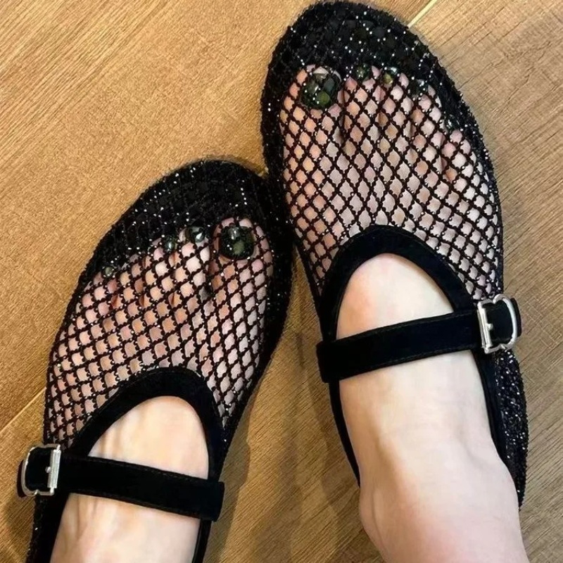 Hollow Rhinestone Baotou Sanda - Women'S Shoes Large review and price