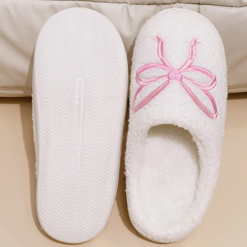 Sweet Pink Bowknot Embroidery  - Women'S Shoes Plus Size review and price