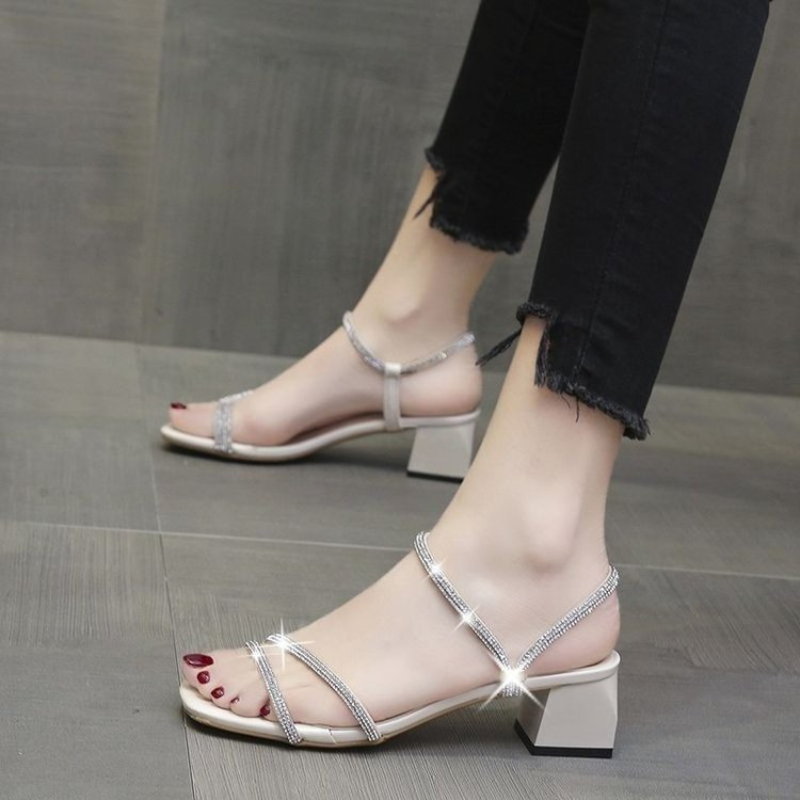 Women's Square Toe Rhinestone  - Women Shoes Model review and price